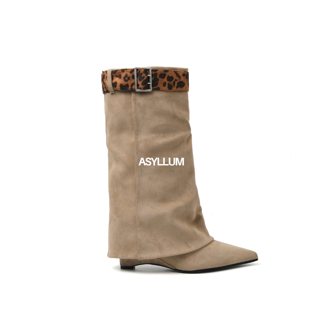 Ava Suede Wedge Boots