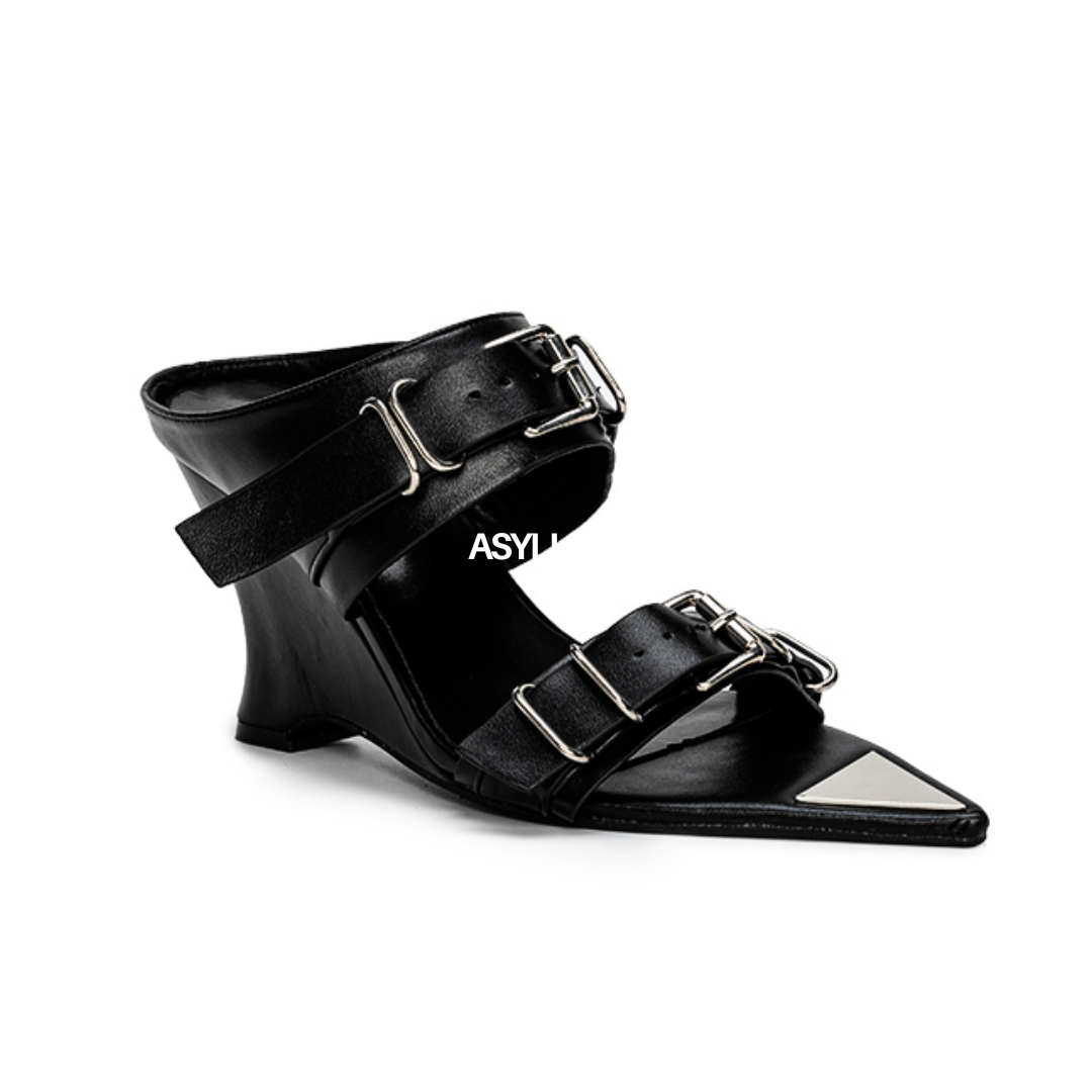Zora Wedge Mules