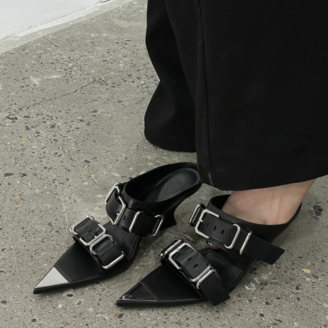 Zora Wedge Mules