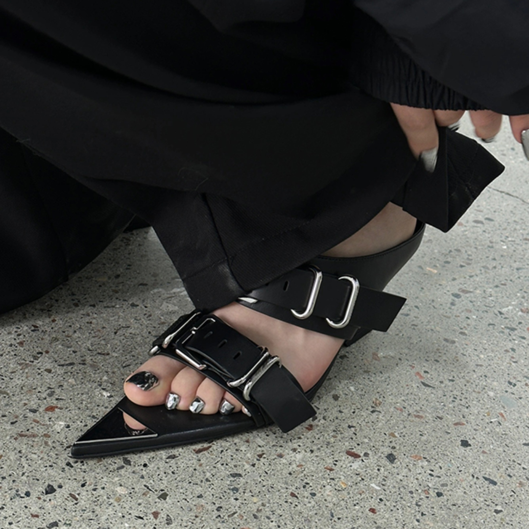 Zora Wedge Mules