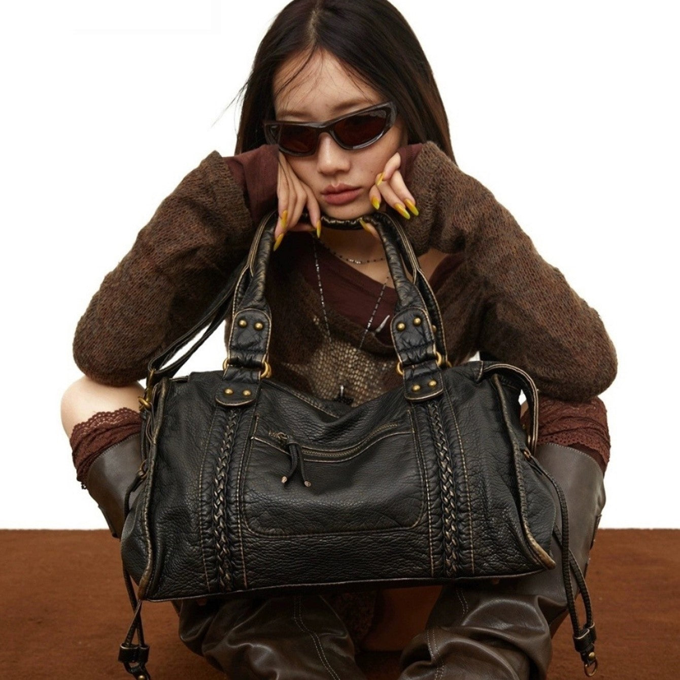 Dakota XL Tote Bag in Vintage Black