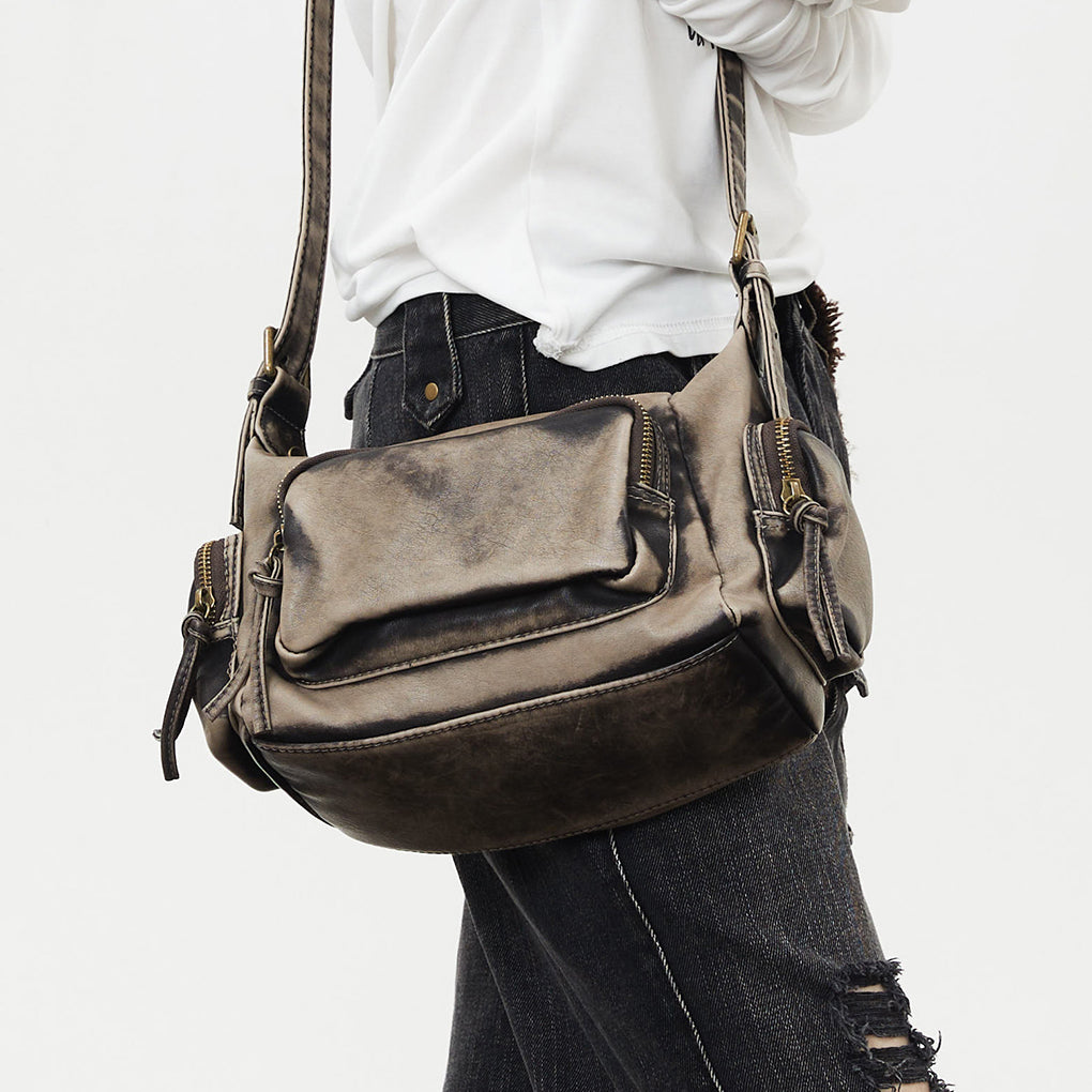 Addison Distressed Shoulder Bag