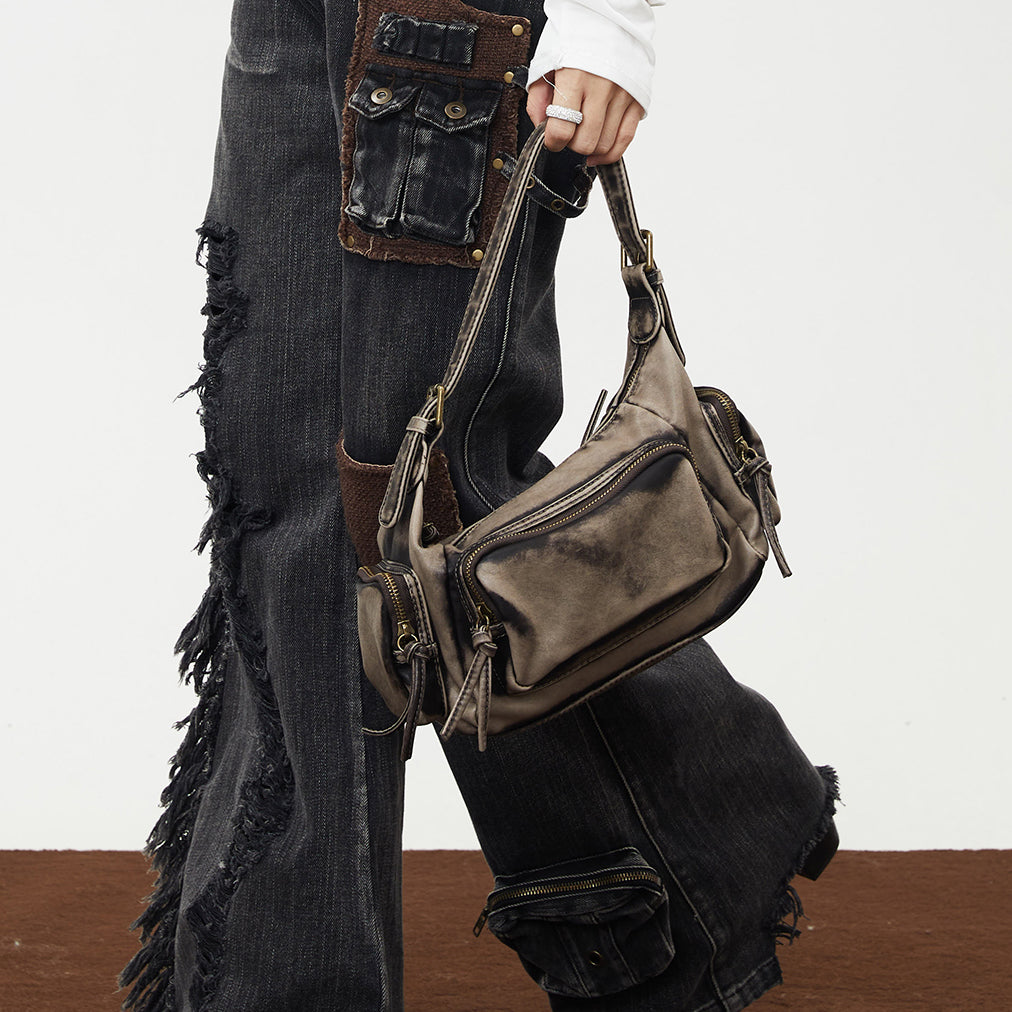 Addison Distressed Shoulder Bag