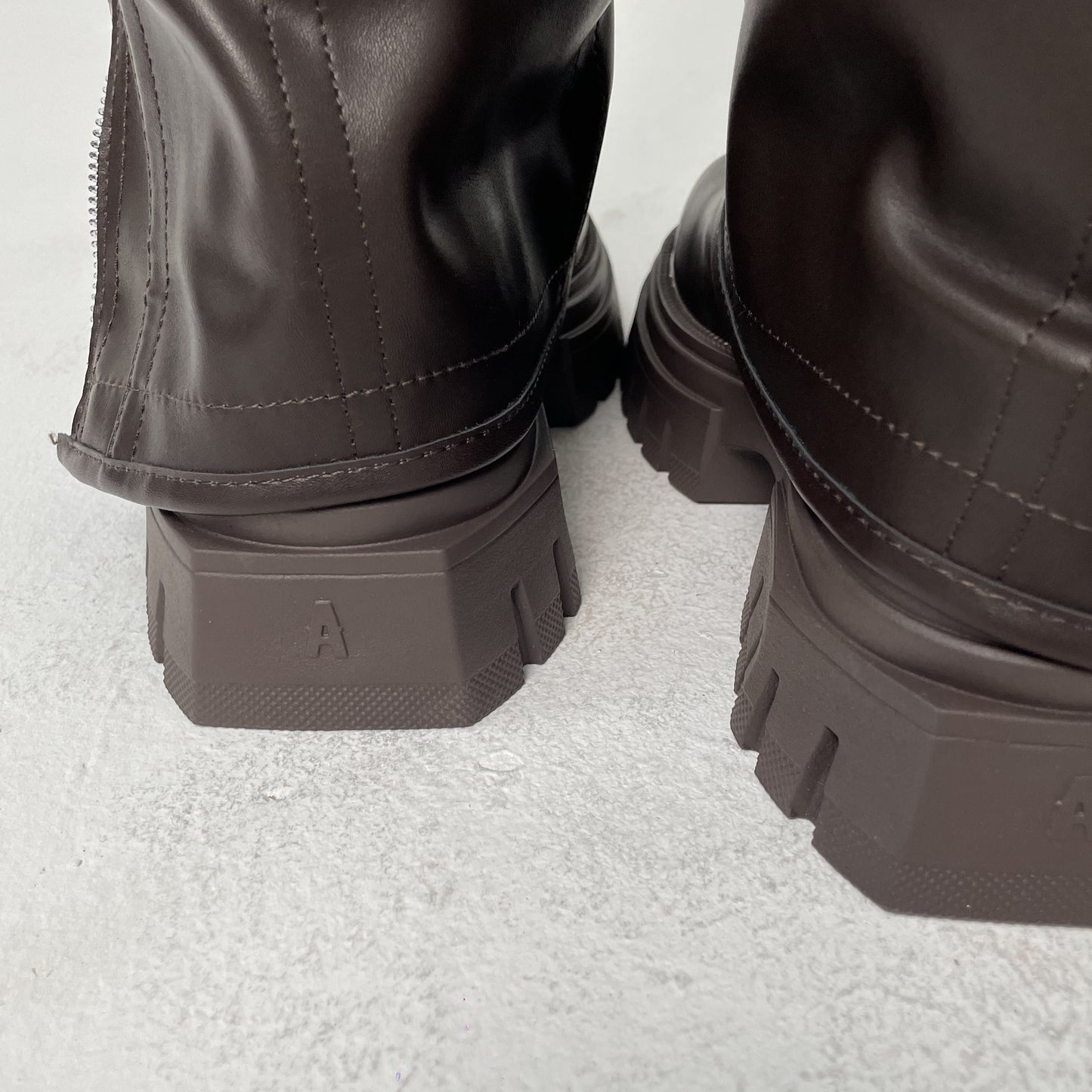 Knee-high Platform Fold Over Chunky Boots