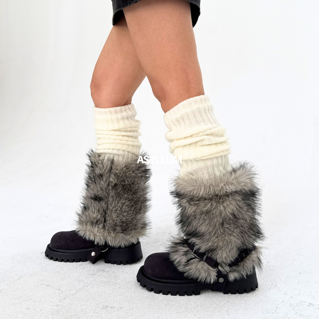 Aria 2-Way Fur Cuff Boots-8