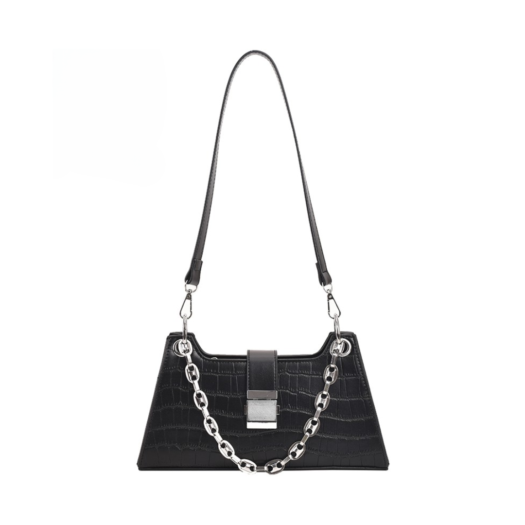 Alba Croc Shoulder Bag