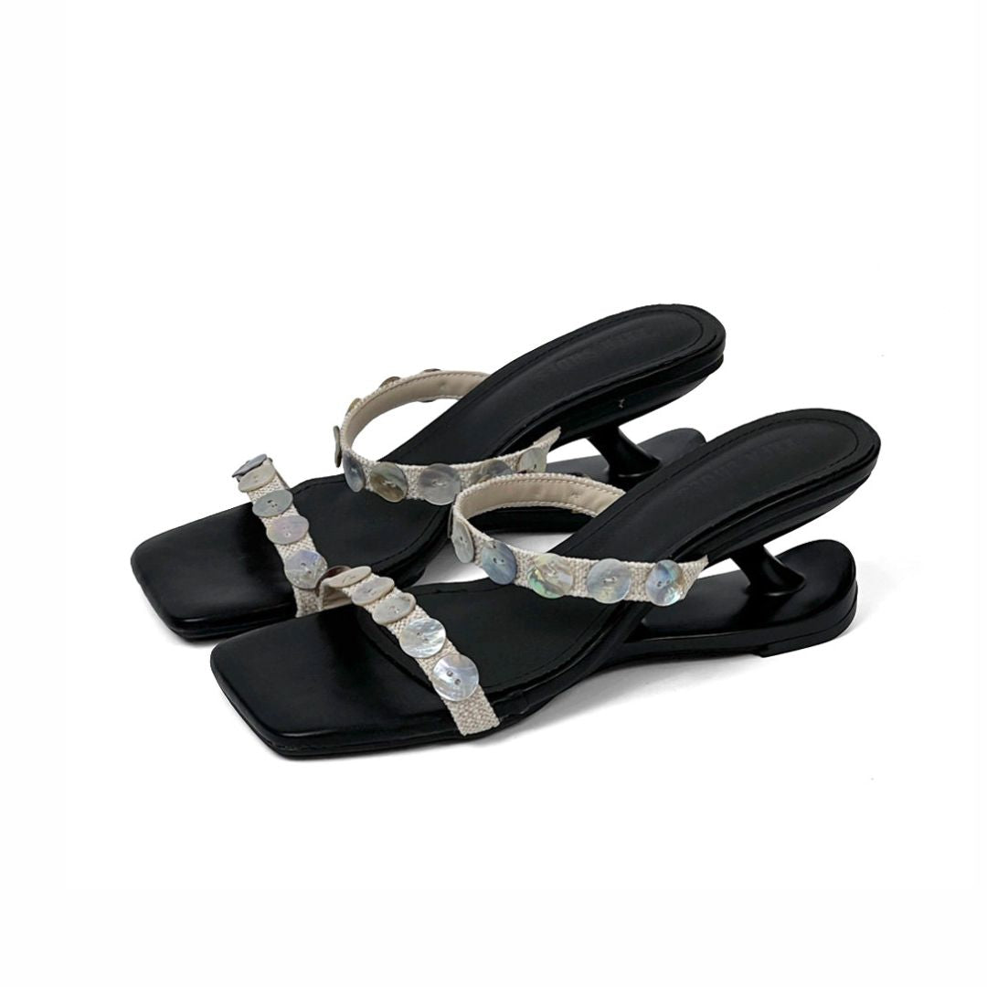 Vianne Shell Button Sandals-12
