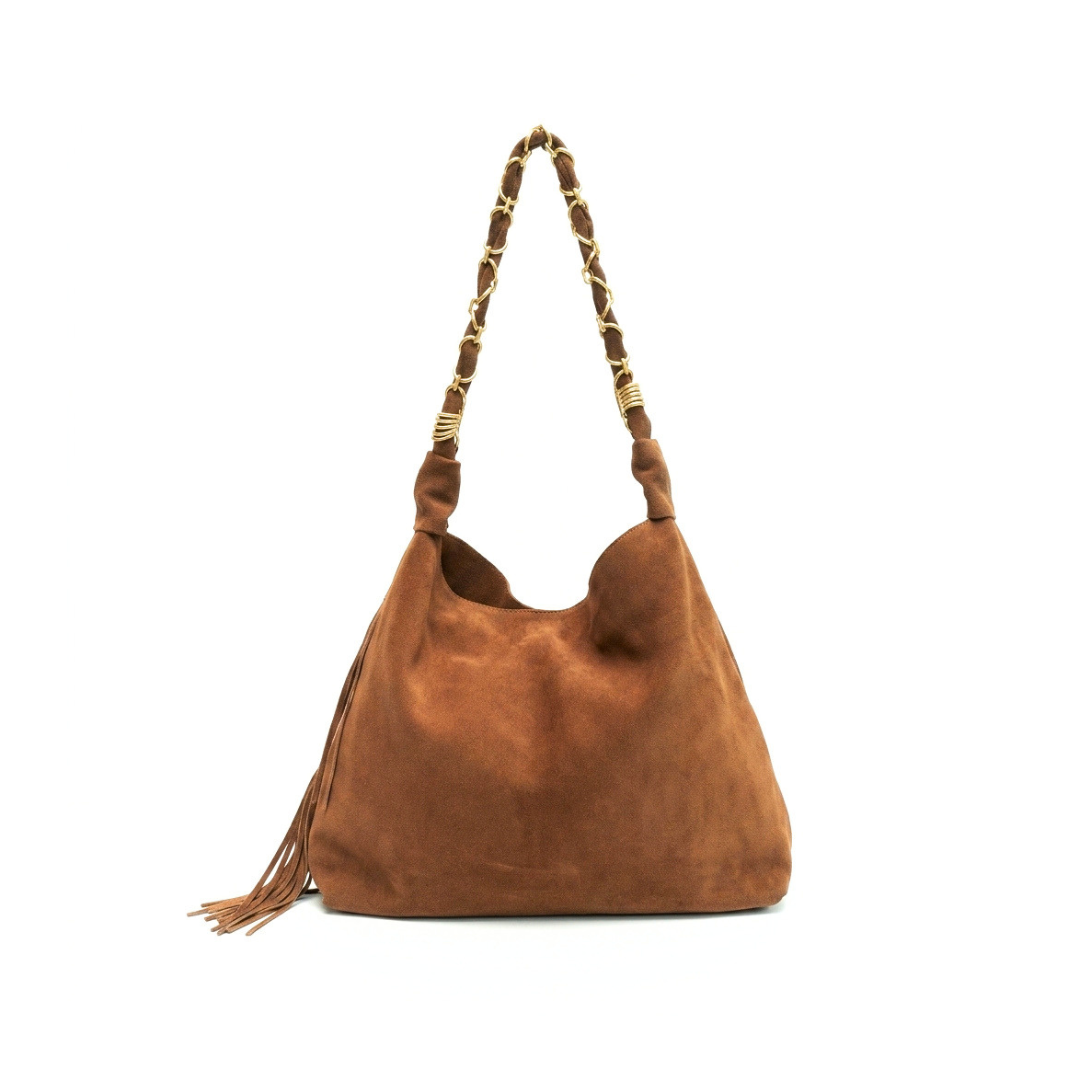 Thea Suede Fringe Hobo Bag-10