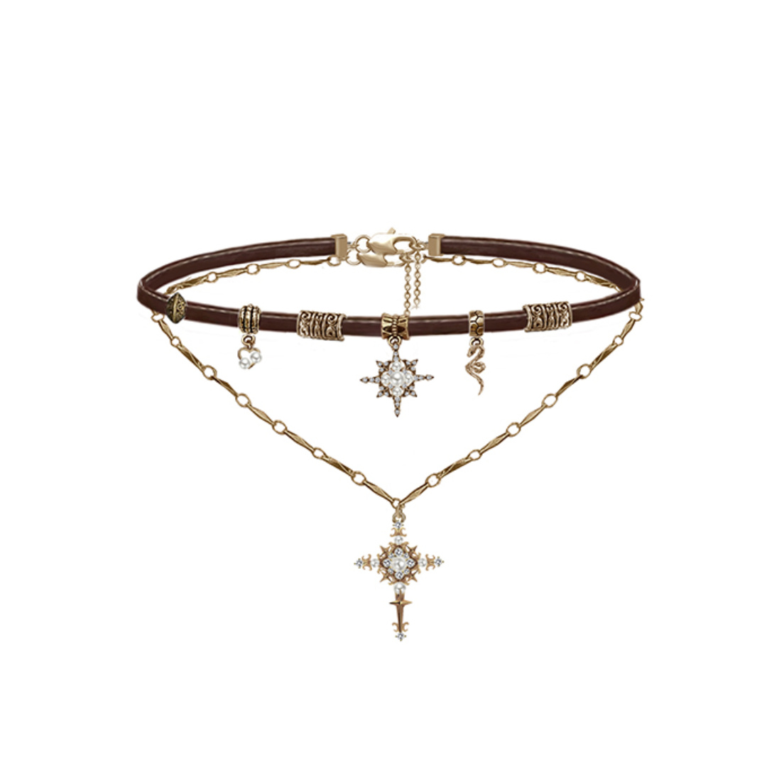 Luna Vintage Cross Bracelet-8