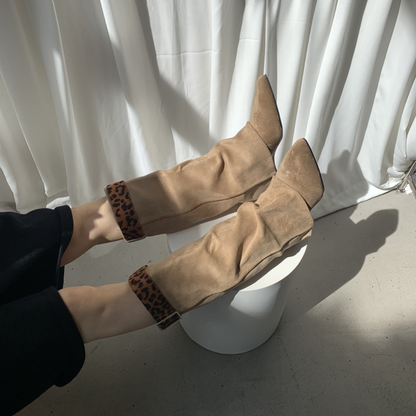 Ava Suede Wedge Boots