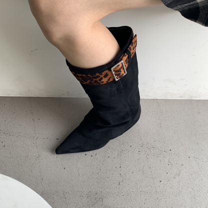 Ava Suede Wedge Boots