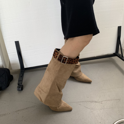 Ava Suede Wedge Boots