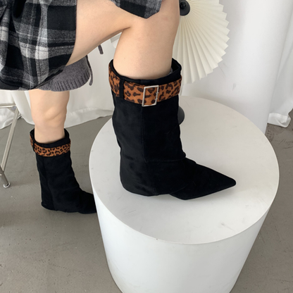 Ava Suede Wedge Boots