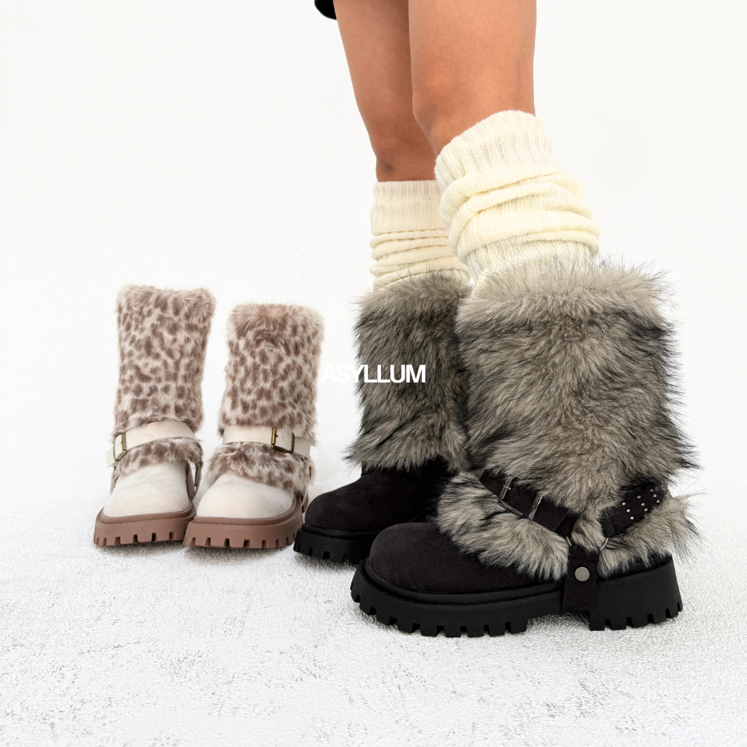 Aria 2-Way Fur Cuff Boots-12