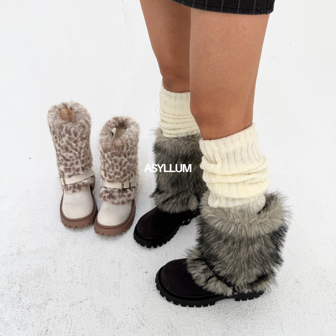 Aria 2-Way Fur Cuff Boots-18