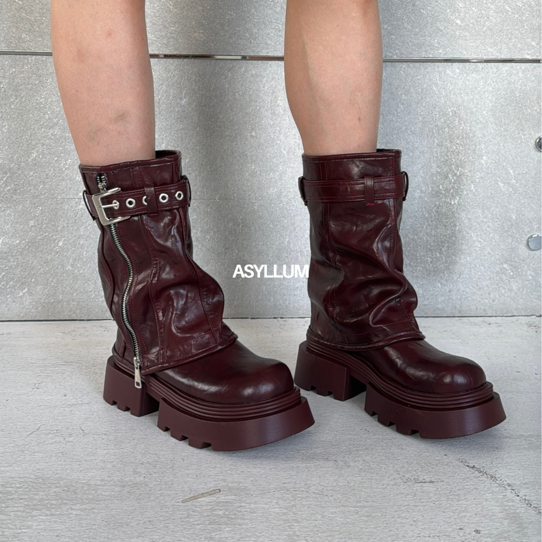 Ruby Fold Over Platform Boots-8
