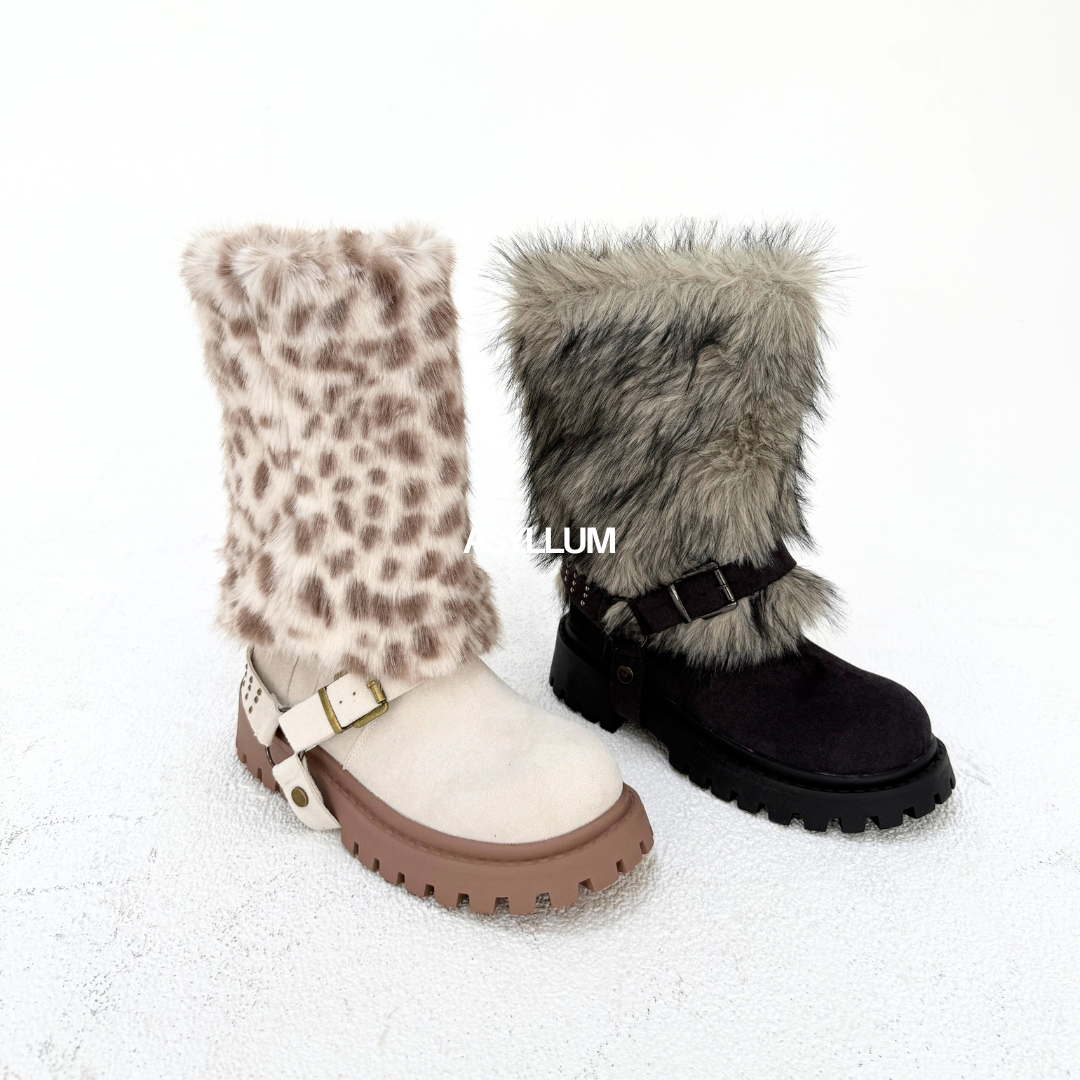 Aria 2-Way Fur Cuff Boots-2