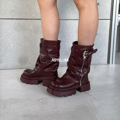 Ruby Fold Over Platform Boots