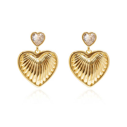 Elena Heart Earrings