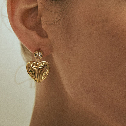 Elena Heart Earrings