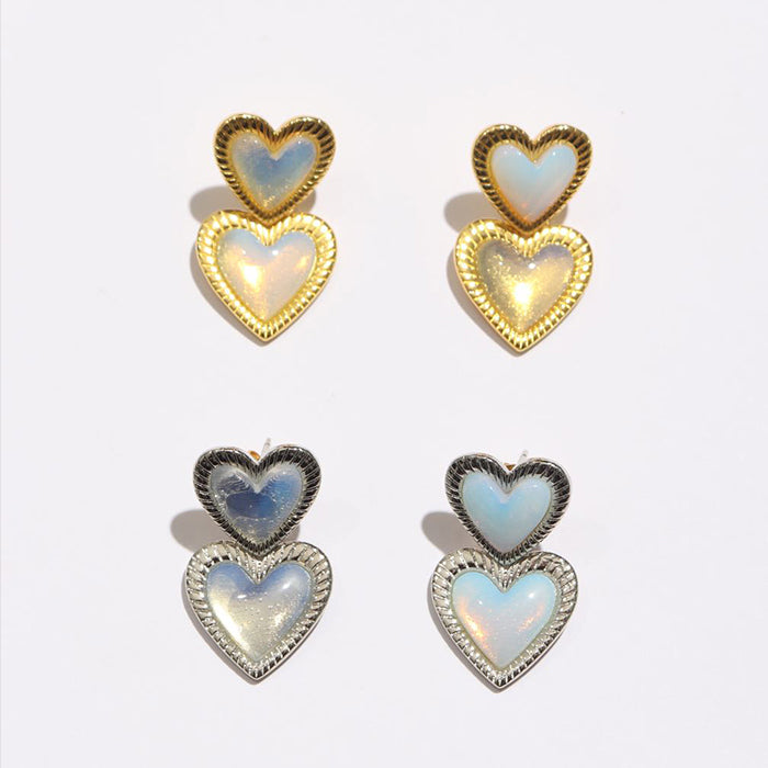 Serena Twin Hearts Earrings