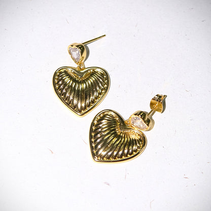 Elena Heart Earrings