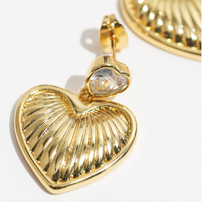 Elena Heart Earrings